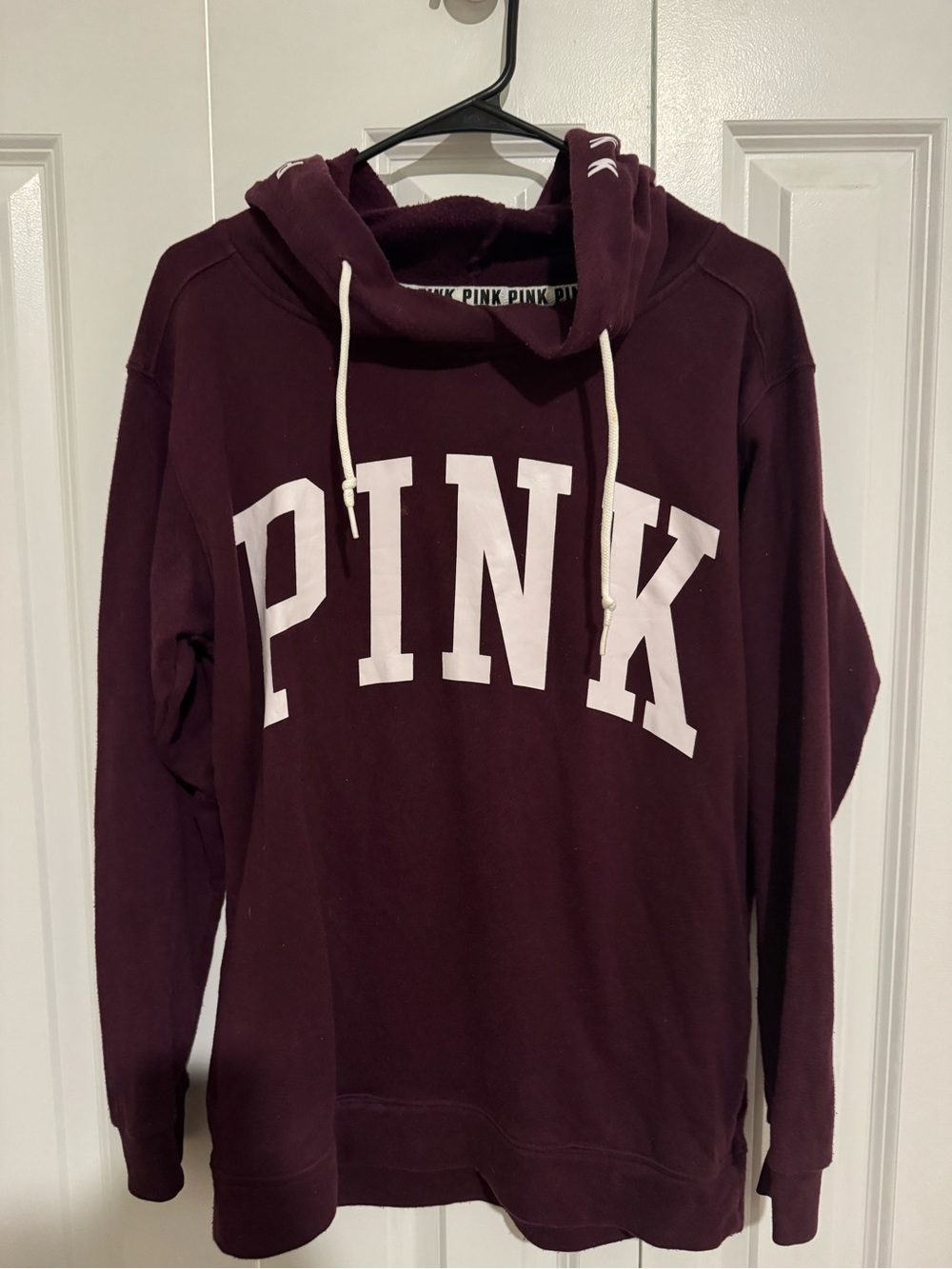 PINK Victoria's Secret Maroon Pullover Hoodie